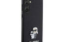 Karl Lagerfeld Saffiano Karl & Choupette Metal Pin - Etui Samsung Galaxy S24+ (czarny) - zdjęcie 4