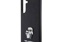 Karl Lagerfeld Saffiano Karl & Choupette Metal Pin - Etui Samsung Galaxy S24+ (czarny) - zdjęcie 6