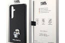 Karl Lagerfeld Saffiano Karl & Choupette Metal Pin - Etui Samsung Galaxy S24+ (czarny) - zdjęcie 8