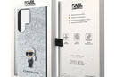 Karl Lagerfeld Fixed Glitter Ikonik Logo Metal Pin - Etui Samsung Galaxy S24 Ultra (srebrny) - zdjęcie 8
