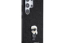 Karl Lagerfeld Fixed Glitter Ikonik Logo Metal Pin - Etui Samsung Galaxy S24 Ultra (czarny) - zdjęcie 4