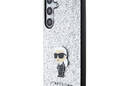 Karl Lagerfeld Fixed Glitter Ikonik Logo Metal Pin - Etui Samsung Galaxy S24+ (srebrny) - zdjęcie 2