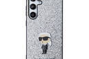 Karl Lagerfeld Fixed Glitter Ikonik Logo Metal Pin - Etui Samsung Galaxy S24+ (srebrny) - zdjęcie 3