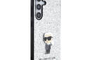 Karl Lagerfeld Fixed Glitter Ikonik Logo Metal Pin - Etui Samsung Galaxy S24+ (srebrny) - zdjęcie 4