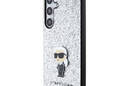 Karl Lagerfeld Fixed Glitter Ikonik Logo Metal Pin - Etui Samsung Galaxy S24 (srebrny) - zdjęcie 2