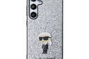 Karl Lagerfeld Fixed Glitter Ikonik Logo Metal Pin - Etui Samsung Galaxy S24 (srebrny) - zdjęcie 3