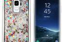 Zizo Liquid Glitter Star Case - Etui Samsung Galaxy S9 (Silver) - zdjęcie 2