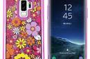 Zizo Liquid Glitter Star Case - Etui Samsung Galaxy S9+ (Multiflowers) - zdjęcie 2