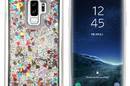 Zizo Liquid Glitter Star Case - Etui Samsung Galaxy S9+ (Silver) - zdjęcie 2