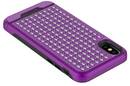 Zizo Star Diamond Hybrid Cover - Etui iPhone X (Purple/Black) - zdjęcie 2
