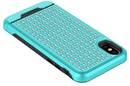 Zizo Star Diamond Hybrid Cover - Etui iPhone X (Teal/Black) - zdjęcie 2