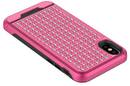 Zizo Star Diamond Hybrid Cover - Etui iPhone X (Pink/Black) - zdjęcie 2