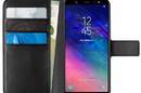 PURO Booklet Wallet Case - Etui Samsung Galaxy A6+ (2018) z kieszeniami na karty + stand up (czarny) - zdjęcie 1