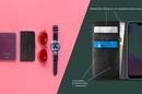PURO Booklet Wallet Case - Etui Samsung Galaxy A6+ (2018) z kieszeniami na karty + stand up (czarny) - zdjęcie 6