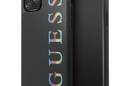 Guess Double Layer Glitter Case Logo Multicolor - Etui iPhone 11 Pro Max (Black/Multicolor) - zdjęcie 1