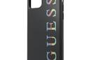 Guess Double Layer Glitter Case Logo Multicolor - Etui iPhone 11 Pro Max (Black/Multicolor) - zdjęcie 2