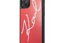 Karl Lagerfeld Double Layers Tempered Glass Glitter Signature Case - Etui iPhone 11 Pro Max (czerwony) - zdjęcie 2