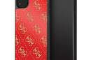 Guess 4G Double Layer Glitter Case - Etui iPhone 11 Pro Max (Red) - zdjęcie 1