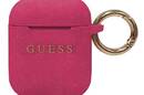Guess Silicone Case - Etui AirPods (Fuchsia) - zdjęcie 1