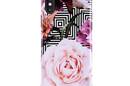 PURO Glam Geo Flowers - Etui iPhone Xs / X (Pink Peonies) - zdjęcie 1