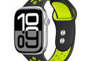 Crong Duo Sport - Pasek do Apple Watch 38/40/41/42 mm (czarny/limonkowy) - zdjęcie 4