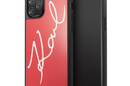 Karl Lagerfeld Double Layers Tempered Glass Glitter Signature Case - Etui iPhone 11 Pro (czerwony) - zdjęcie 1