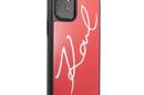 Karl Lagerfeld Double Layers Tempered Glass Glitter Signature Case - Etui iPhone 11 Pro (czerwony) - zdjęcie 6