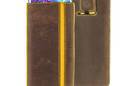 Valenta Pocket Stripe Vintage - Skórzane etui wsuwka Samsung Galaxy S5, Sony Xperia Z i inne (brązowy) - zdjęcie 1