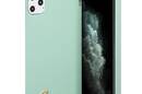 Guess Silicone Vintage - Etui iPhone 11 Pro Max (zielony) - zdjęcie 1