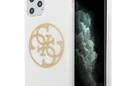 Guess Circle Glitter 4G - Etui iPhone 11 Pro Max (bia - zdjęcie 1