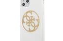 Guess Circle Glitter 4G - Etui iPhone 11 Pro Max (bia - zdjęcie 2