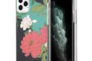Guess Flower Shiny Collection N1 - Etui iPhone 11 Pro Max (Black) - zdjęcie 1