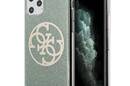 Guess Circle Glitter 4G - Etui iPhone 11 Pro Max (khaki) - zdjęcie 1