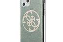 Guess Circle Glitter 4G - Etui iPhone 11 Pro Max (khaki) - zdjęcie 2