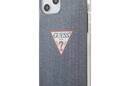 Guess Denim Triangle Dk - Etui iPhone 12 Pro Max (granatowy) - zdjęcie 1