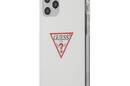 Guess Triangle Logo - Etui iPhone 12 / iPhone 12 Pro (bia - zdjęcie 1