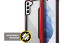 X-Doria Raptic Shield - Etui aluminiowe Samsung Galaxy S21 (Antimicrobial protection) (Red) - zdjęcie 1