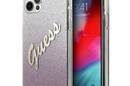 Guess Glitter Gradient Script - Etui iPhone 12 / iPhone 12 Pro (r - zdjęcie 1