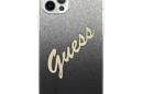 Guess Glitter Gradient Script - Etui iPhone 12 / iPhone 12 Pro (czarny) - zdjęcie 3