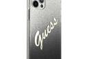 Guess Glitter Gradient Script - Etui iPhone 12 / iPhone 12 Pro (czarny) - zdjęcie 4