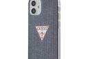 Guess Denim Triangle Dk - Etui iPhone 12 Mini (granatowy) - zdjęcie 1