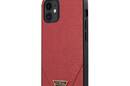 Guess Saffiano V - Etui iPhone 12 Mini (czerwony) - zdjęcie 1
