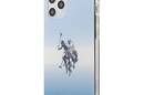 US Polo Assn Dh & Logo Gradient - Etui iPhone 12 / iPhone 12 Pro (niebieski) - zdjęcie 1