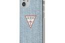 Guess Denim Triangle Lt - Etui iPhone 12 Mini (niebieski) - zdjęcie 1