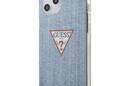 Guess Denim Triangle Lt - Etui iPhone 12 Pro Max (niebieski) - zdjęcie 1