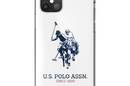 US Polo Assn Big Double Horse Logo - Etui iPhone 12 Mini (bia - zdjęcie 1
