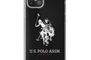 US Polo Assn Big Double Horse Logo - Etui iPhone 12 Pro Max (czarny) - zdjęcie 1