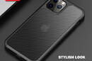 Crong Hybrid Carbon - Etui iPhone 12 Pro Max (czarny) - zdjęcie 9