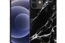 Crong Marble Case - Etui iPhone 12 Mini (czarny) - zdjęcie 1
