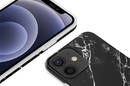 Crong Marble Case - Etui iPhone 12 Mini (czarny) - zdjęcie 3